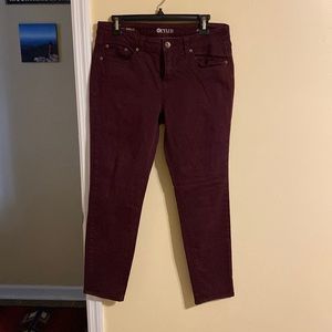 Stylus maroon skinny jeans